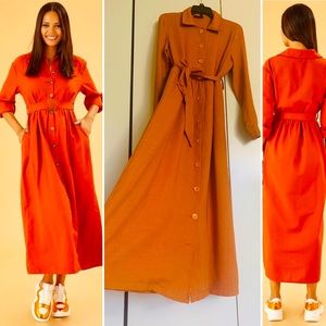 Long sleeve maxi dress